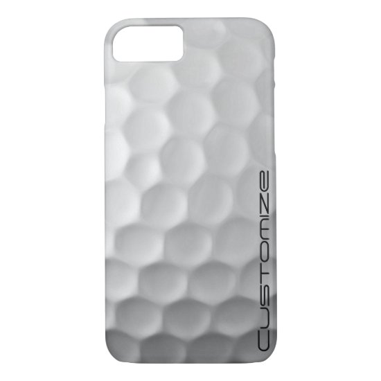 Golf Ball Dimples Texture Pattern Personalized iPhone 8/7 Case