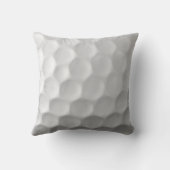Golf Ball Dimples Throw Pillow (Back)