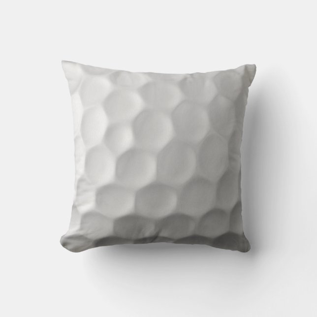 Golf Ball Dimples Throw Pillow (Front)