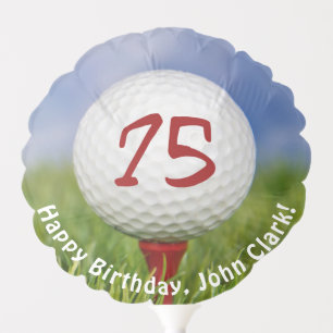 Golf Ball for 75th birthday Balloon