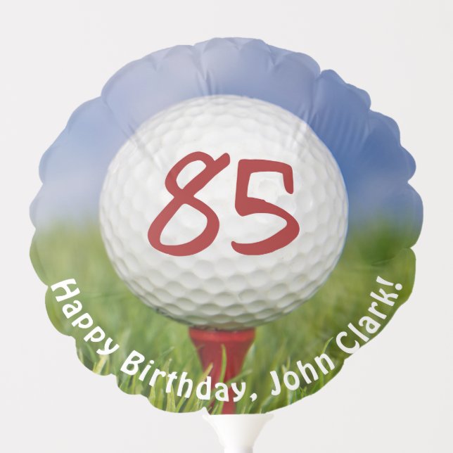 Golf Ball for 85th birthday Balloon (Front)