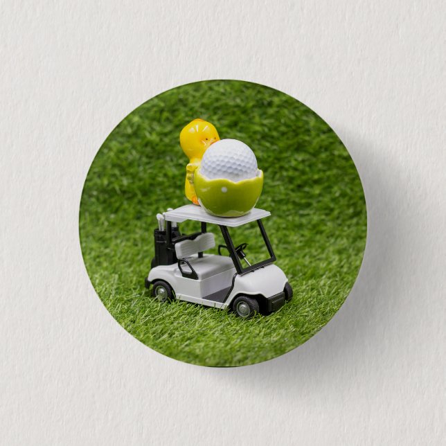 Golf ball for Easter Holiday with golf cart Button (Front)