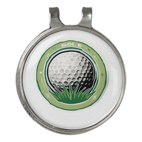 Golf ball golf hat clip