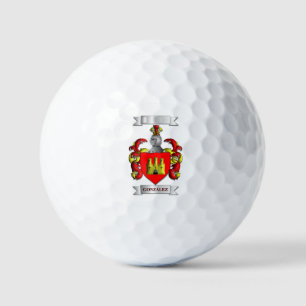 Golf Ball Gonzalez Surname And Shield