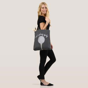 golf ball gray and white cute bag for golfers