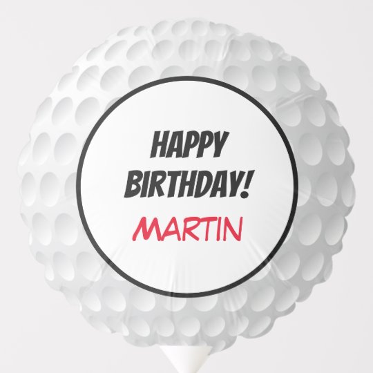 Golf Ball Happy Birthday Party Accessory Balloon