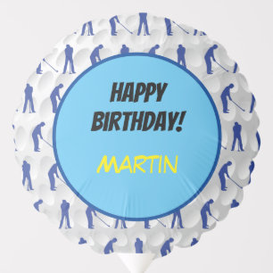 Golf Ball Happy Birthday Party Accessory Balloon