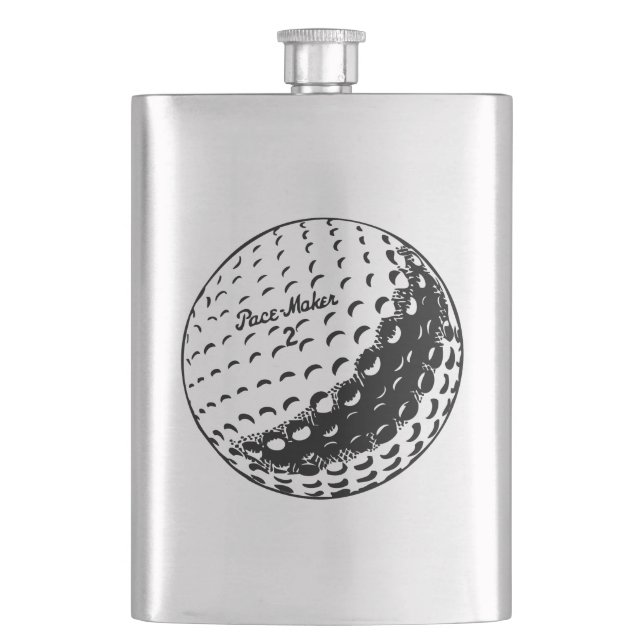 Golf Ball Hip Flask (Front)