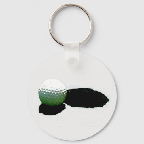 Golf Ball  Hole Keychain