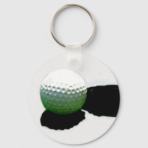 Golf Ball  Hole Keychain