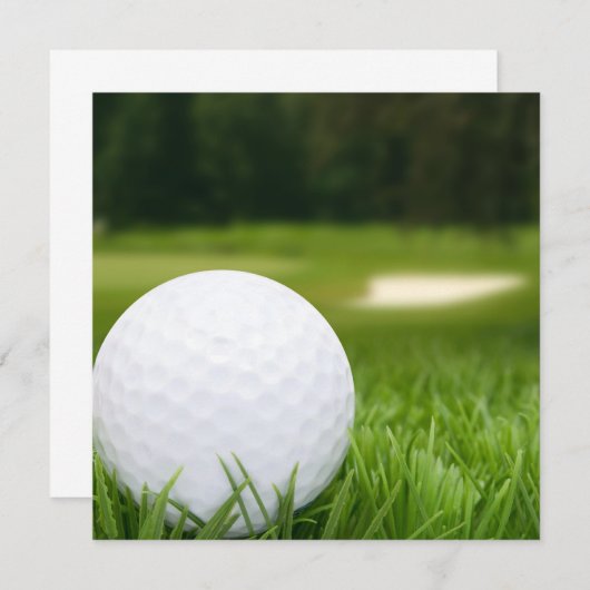 Golf Ball In Grass (Front/Back)