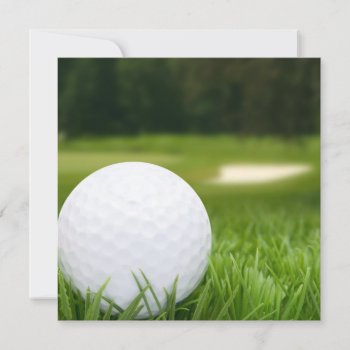 Golf Ball In Grass by JAM_Design at Zazzle