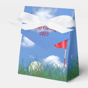 golf ball in grass favor boxes