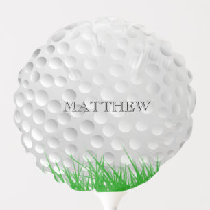 Golf Ball in Grass Personalized Balloon