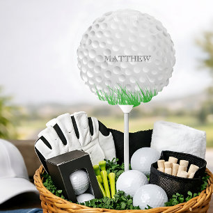 Golf Ball in Grass Personalized Balloon