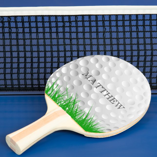 Golf ball in Grass Personalized Ping-Pong Paddle (Insitu)