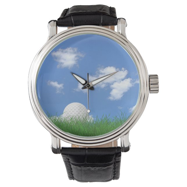 Golf ball in grass watch (Front)