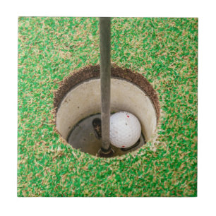 Golf Ball in Hole Tile
