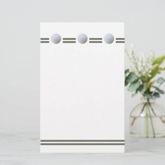 Golf Ball in Triplicate (Standing Front)