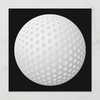 Golf Ball Invitation by sports_store at Zazzle