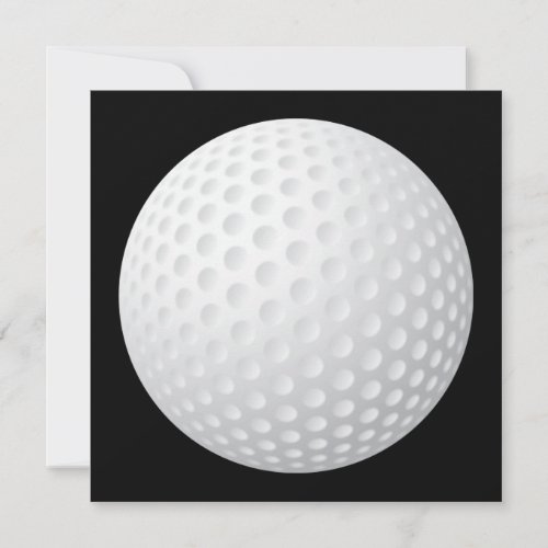 Golf Ball Invitation