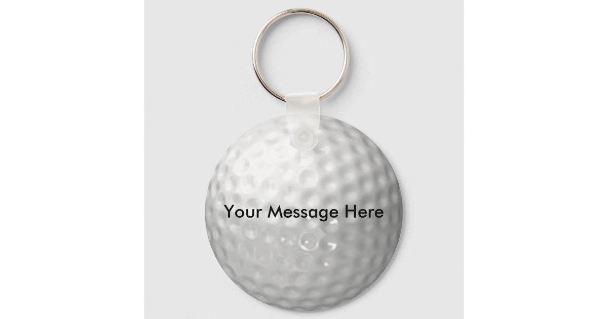 Golf Ball Key Chain Zazzle
