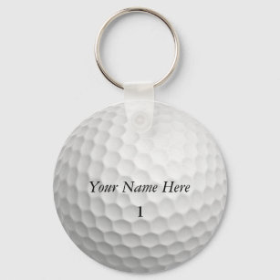 Golf Ball Keychain Customize it with YOUR NAME
