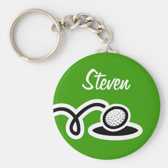 Golf ball keychain | Personalizable with name