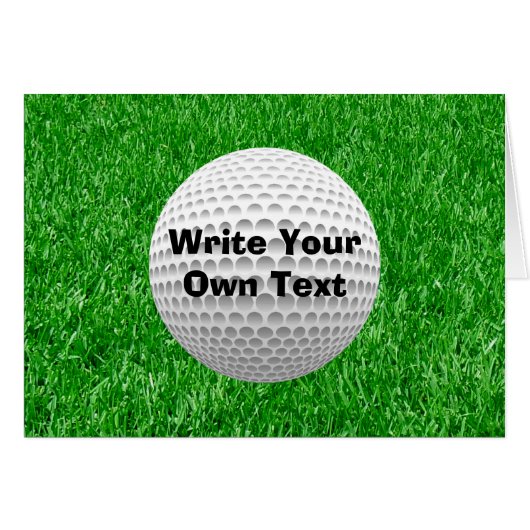 Golf Ball & Lawn Cards (Front Horizontal)