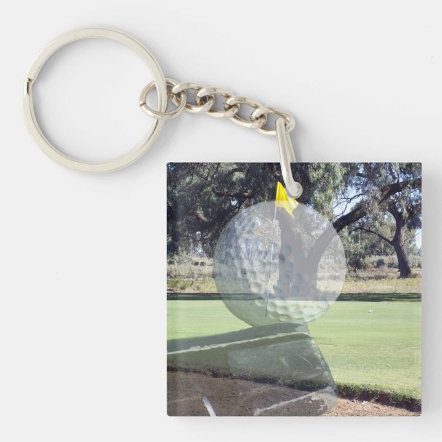 Golf Ball Layered Composition, Keychain (Front)
