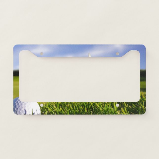 Golf Ball Licence Plate Frame Holder (Front)