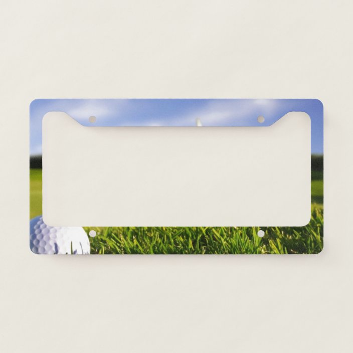 Golf Ball Licence Plate Frame Holder Zazzle