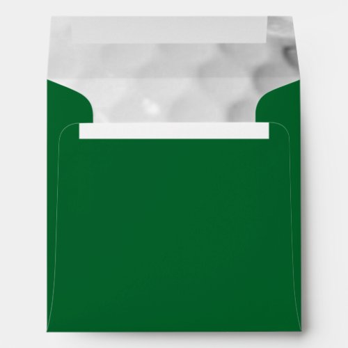 Golf Ball Look Green Personalized Envelope