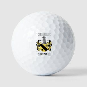 Golf Ball Lopez Surname And Shield