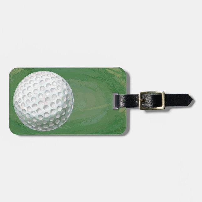 Golf Ball Luggage Tag (Front Horizontal)