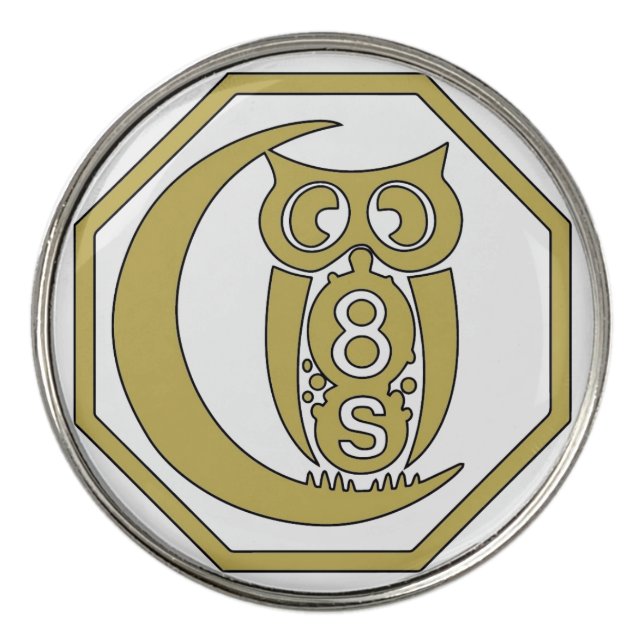 Golf Ball Marker Old Gold Crest (Front)