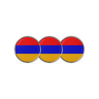Golf Ball Marker with Flag of Armenia