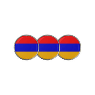 Golf Ball Marker with Flag of Armenia