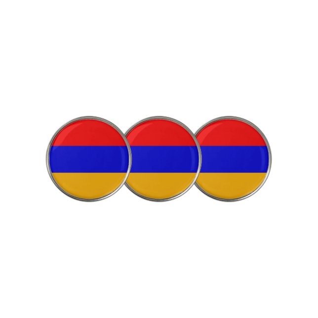 Golf Ball Marker with Flag of Armenia (3 Up)