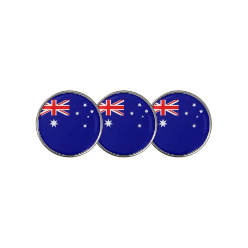 Golf Ball Marker with Flag of Australia