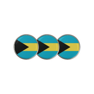 Golf Ball Marker with Flag of Bahamas