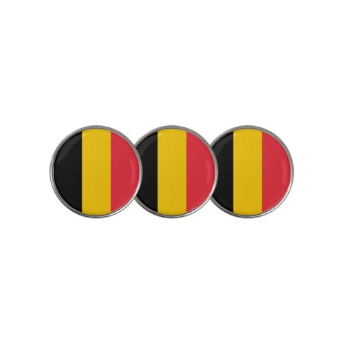 Golf Ball Marker with Flag of Belgium