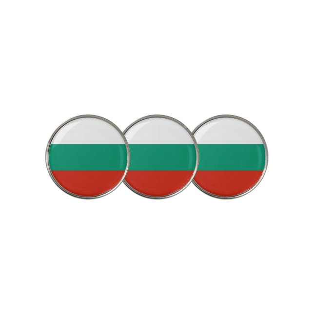 Golf Ball Marker with Flag of Bulgaria (3 Up)