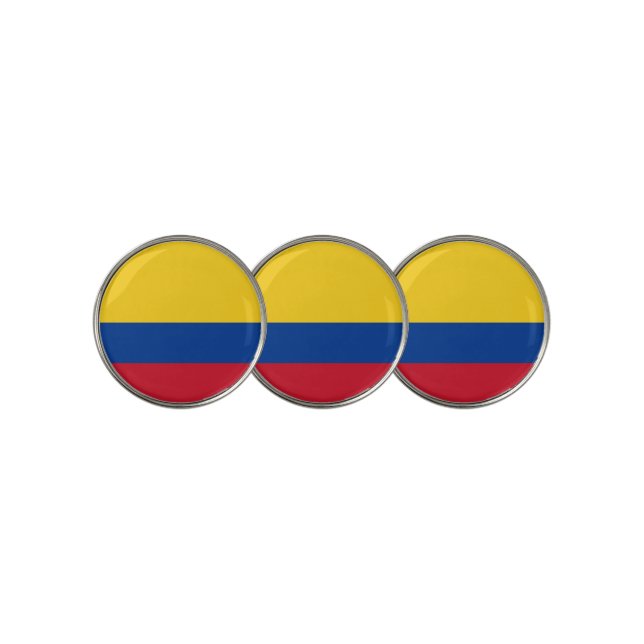 Golf Ball Marker with Flag of Colombia (3 Up)