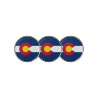 Golf Ball Marker with Flag of Colorado, USA