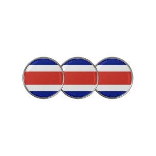 Golf Ball Marker with Flag of Costa Rica