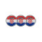 Golf Ball Marker with Flag of Croatia