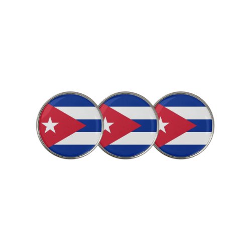 Golf Ball Marker with Flag of Cuba