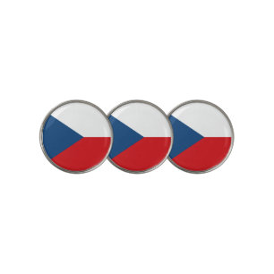 Golf Ball Marker with Flag of Czechia