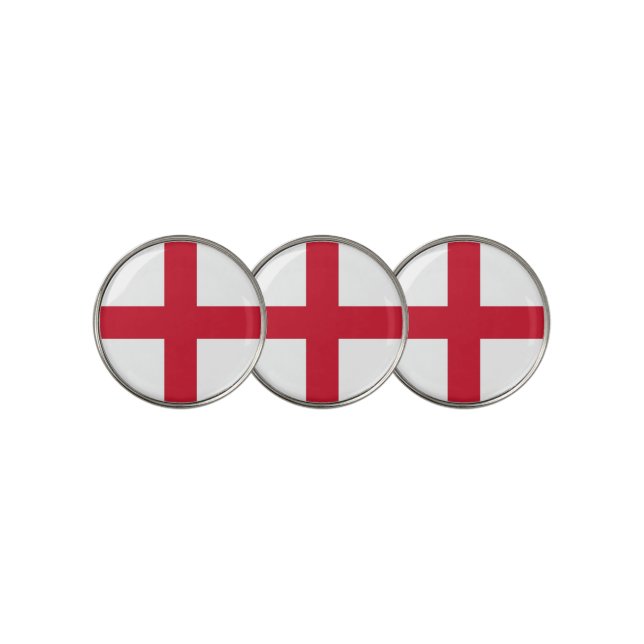 Golf Ball Marker with Flag of England (3 Up)